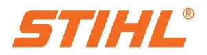 Bold orange stylized text spelling out a well-known brand name associated with outdoor power tools and home improvement on a white background.
