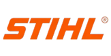 Bold orange uppercase text spelling STIHL with a registered trademark symbol on a transparent background.