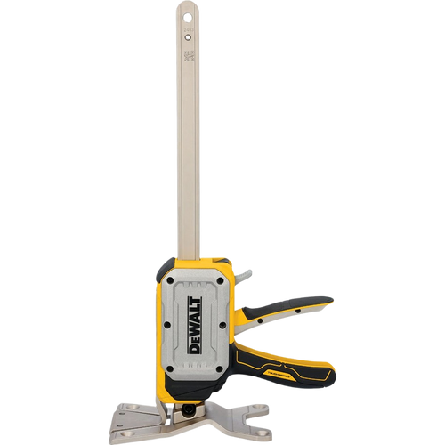 Heavy-duty construction jack with ergonomic grips and metal frame for reliable support in home improvement projects