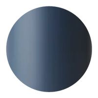 Circular graphic with a smooth gradient transitioning from muted slate blue on the left to deep charcoal gray on the right, set against a plain background.