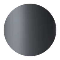 Dark gray circular shape with a smooth gradient transitioning from medium to deep charcoal tones on a plain background.